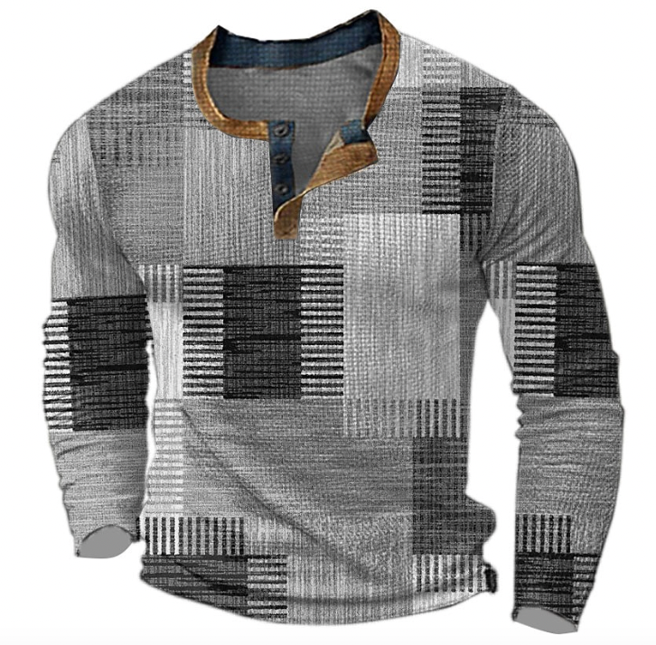 Men's Colorblock Sweater Crew Neck Knit Pullover Casual