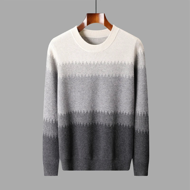 Men's Merino Wool Sweater Classic Warm Pullover Knit Everyday