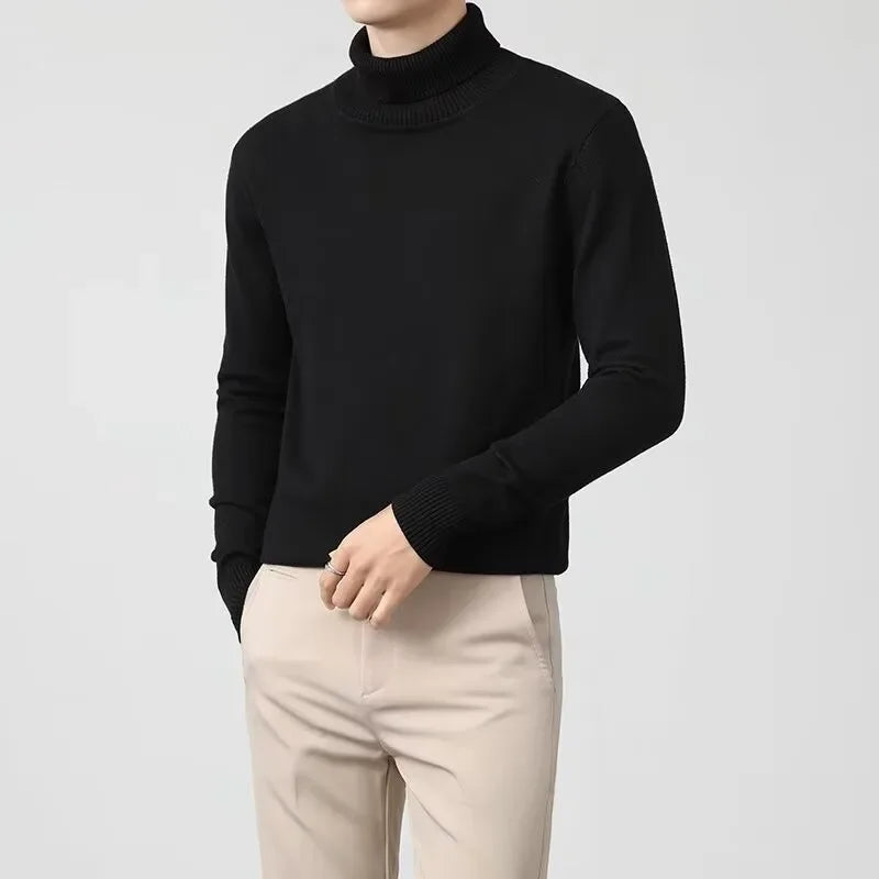 Men's Cashmere Sweater Elegant Soft Knit Luxury Crew Neck Pullover
