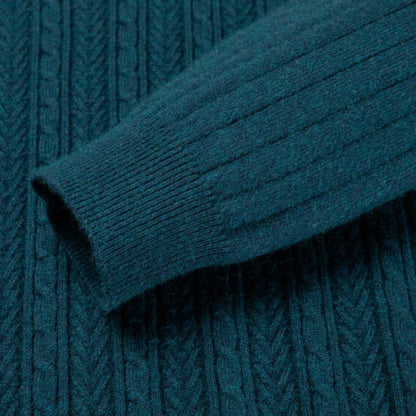 Men's Knitted Wool Sweater Bold Colours Chunky Pullover Casual