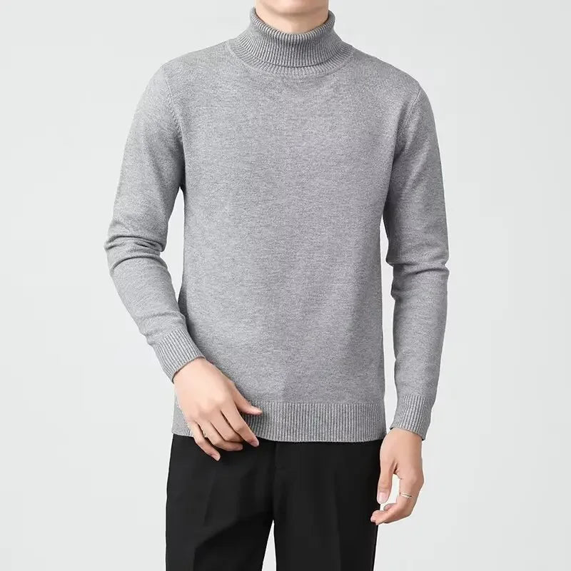 Men's Cashmere Sweater Elegant Soft Knit Luxury Crew Neck Pullover