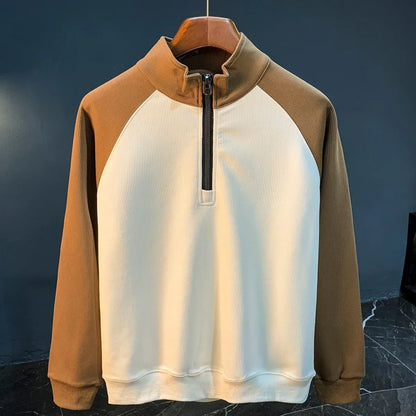 Men's Half Zip Sweater Warm Smart Casual Knit Pullover Everyday