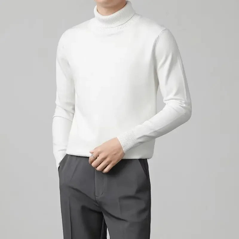 Men's Cashmere Sweater Elegant Soft Knit Luxury Crew Neck Pullover