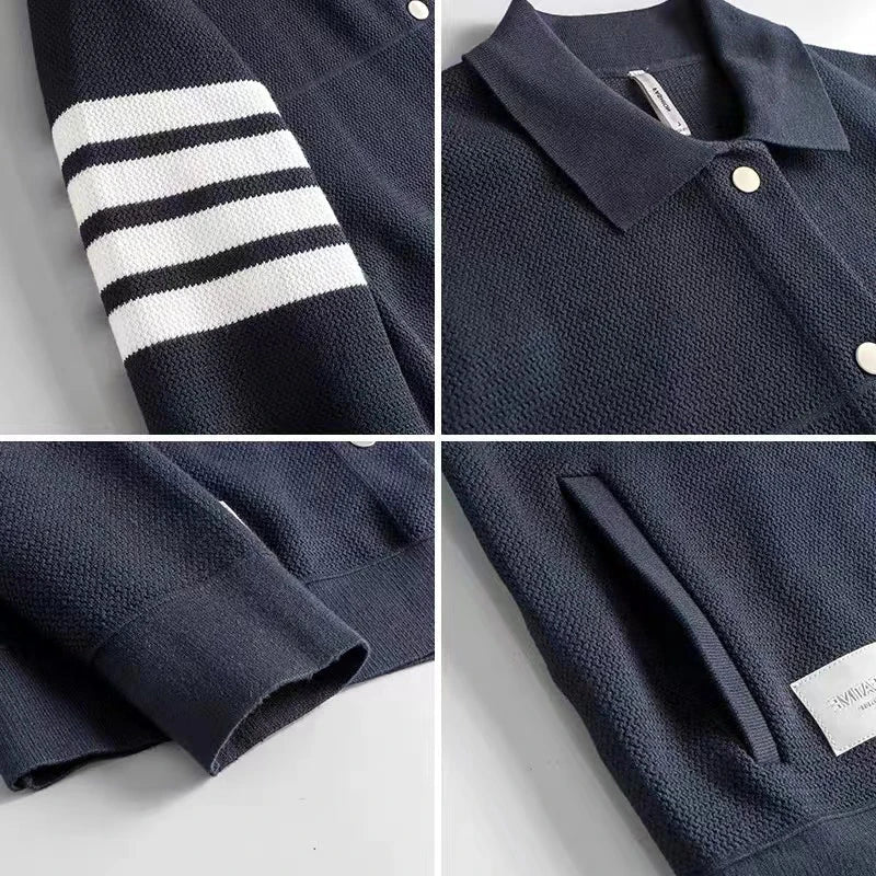 Men's Cardigan Smart Style Knit Button Front Sweater Casual