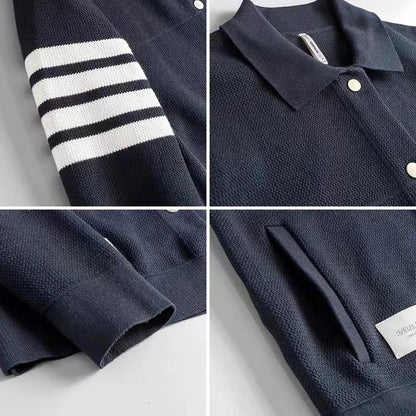 Men's Cardigan Smart Style Knit Button Front Sweater Casual