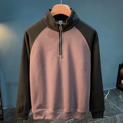 Men's Half Zip Sweater Warm Smart Casual Knit Pullover Everyday