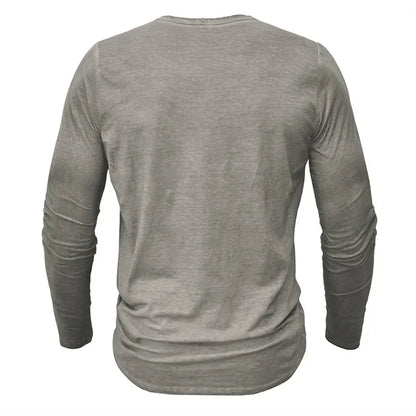 Sweatshirt Herren Henley | Knopfleiste & Langarm-Komfort