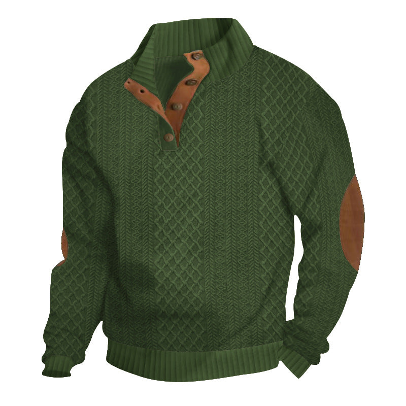 Men's Cable Knit Sweater Warm Classic Pullover Chunky Winter Jumper