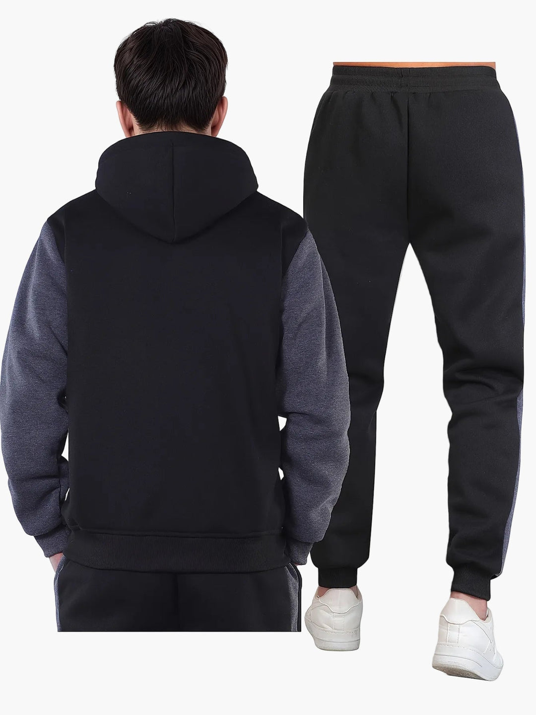 Men's Full Zip Hoodie Tracksuit 2 Piece Jogger Set