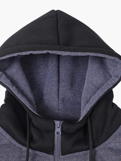 Men's Full Zip Hoodie Tracksuit 2 Piece Jogger Set