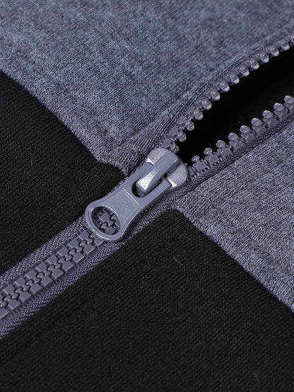 Men's Full Zip Hoodie Tracksuit 2 Piece Jogger Set