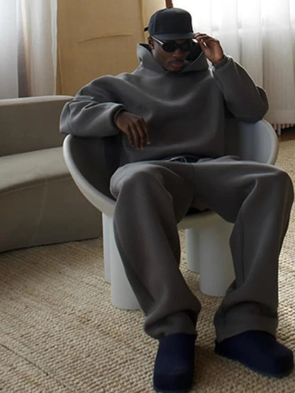 Men's Oversized Tracksuit 2 Piece Hoodie Sweatpants Set