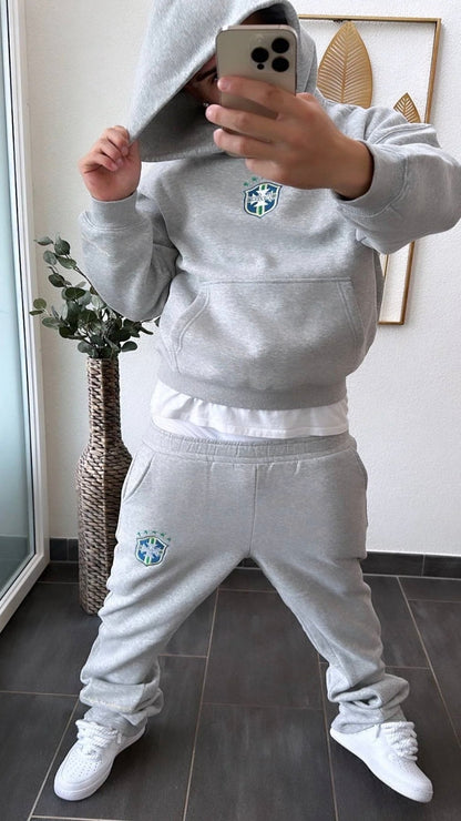 Men's Streetwear Tracksuit 2 Piece Hoodie Jogger Set