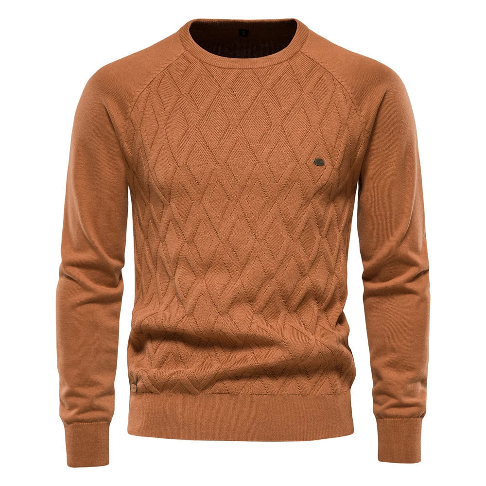Men's Refined Sweater Comfortable Knit Pullover Elegant