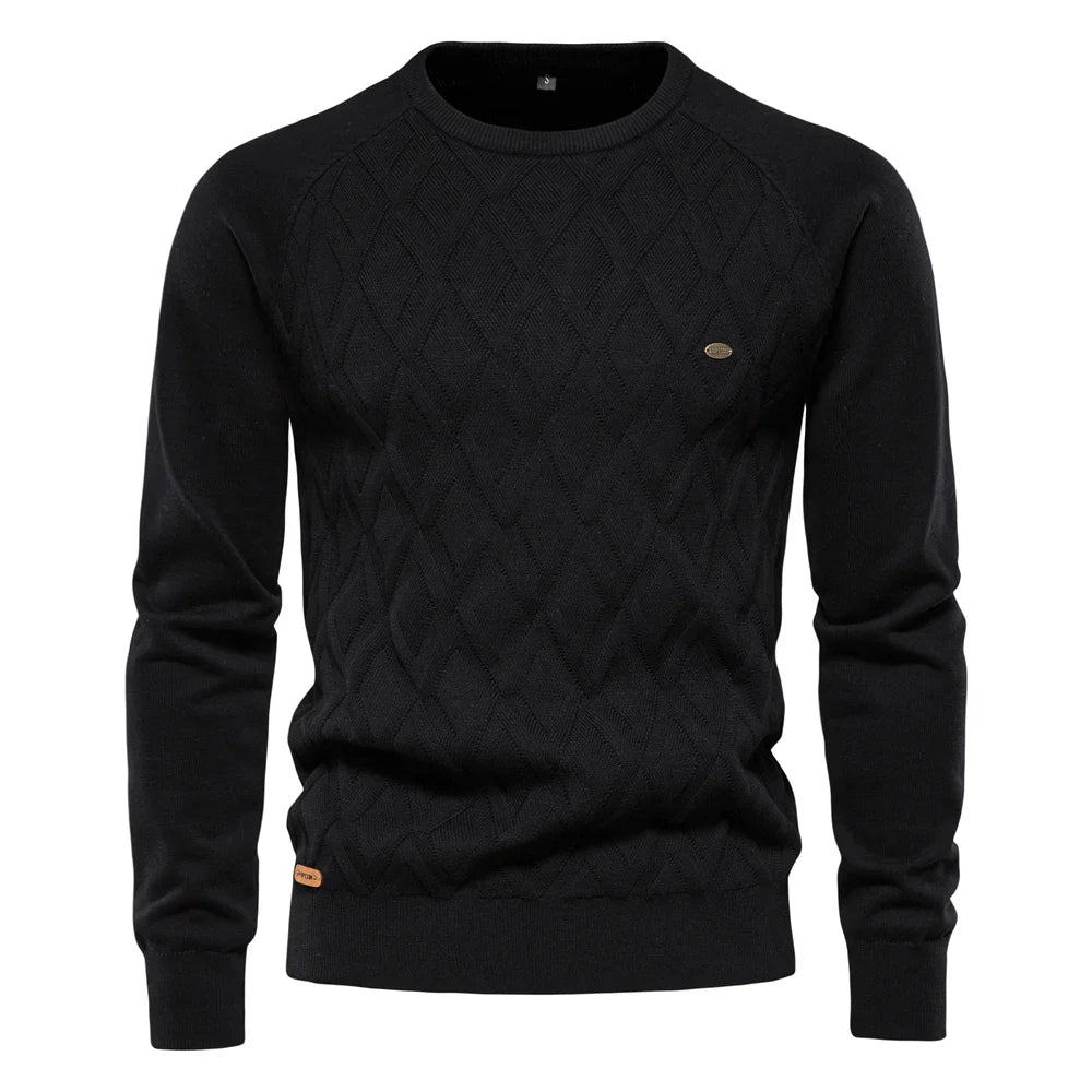 Men's Refined Sweater Comfortable Knit Pullover Elegant
