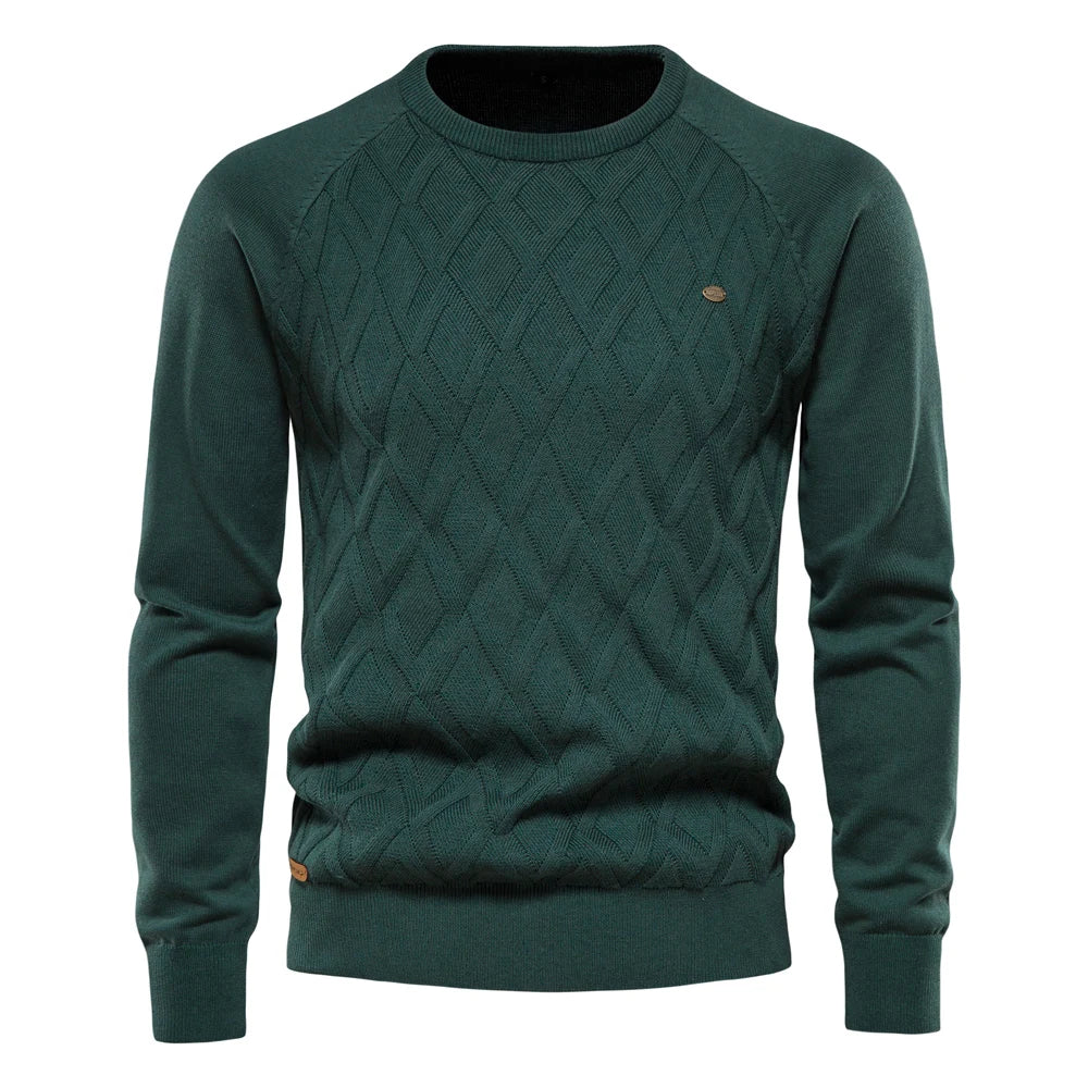 Men's Refined Sweater Comfortable Knit Pullover Elegant