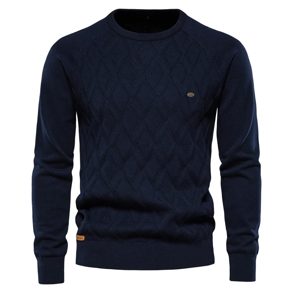 Men's Refined Sweater Comfortable Knit Pullover Elegant