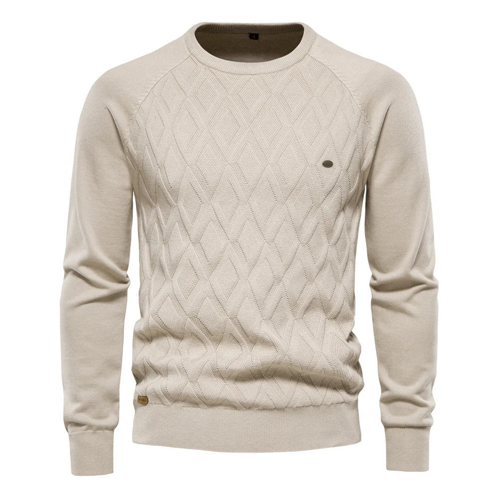Men's Refined Sweater Comfortable Knit Pullover Elegant