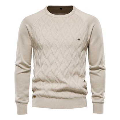 Men's Refined Sweater Comfortable Knit Pullover Elegant