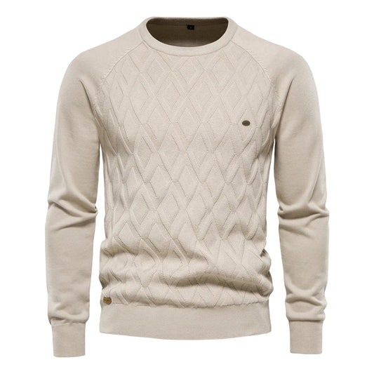 Men's Refined Sweater Comfortable Knit Pullover Elegant