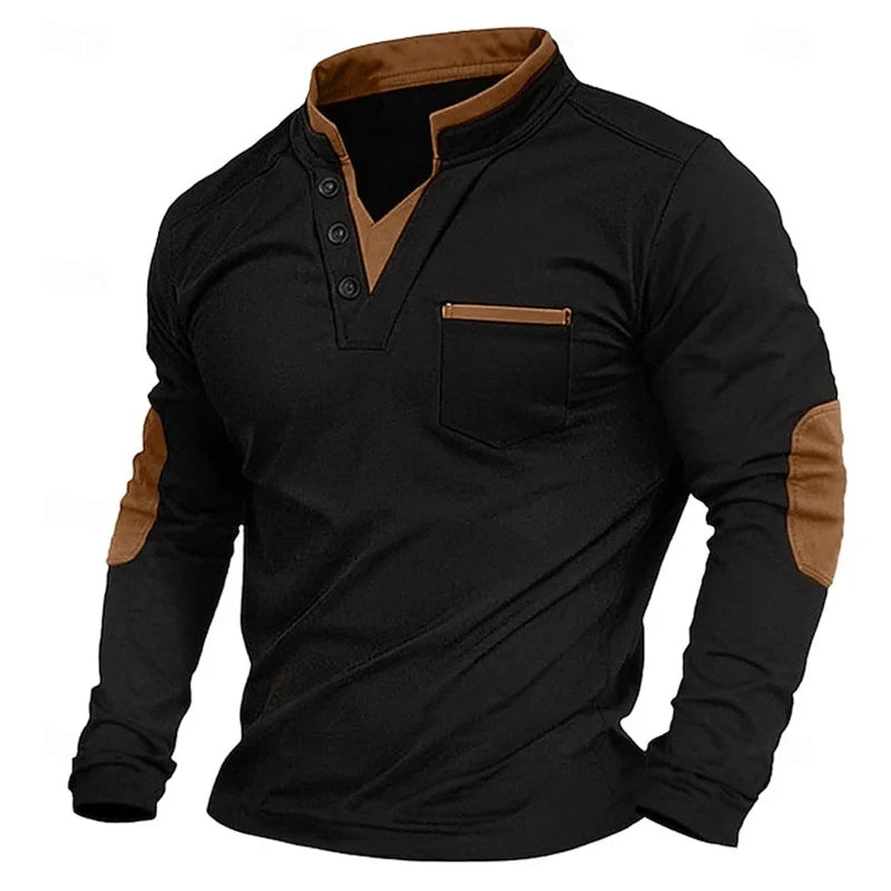 Men's V-Neck Sweater Refined Knit Pullover Timeless