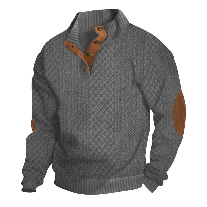 Men's Cable Knit Sweater Warm Classic Pullover Chunky Winter Jumper