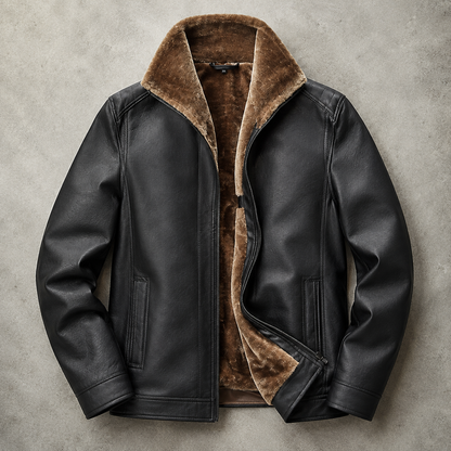 Women's Faux Leather Jacket | Plush Lined Winter Coat | Stylish Warmth & Comfort 0