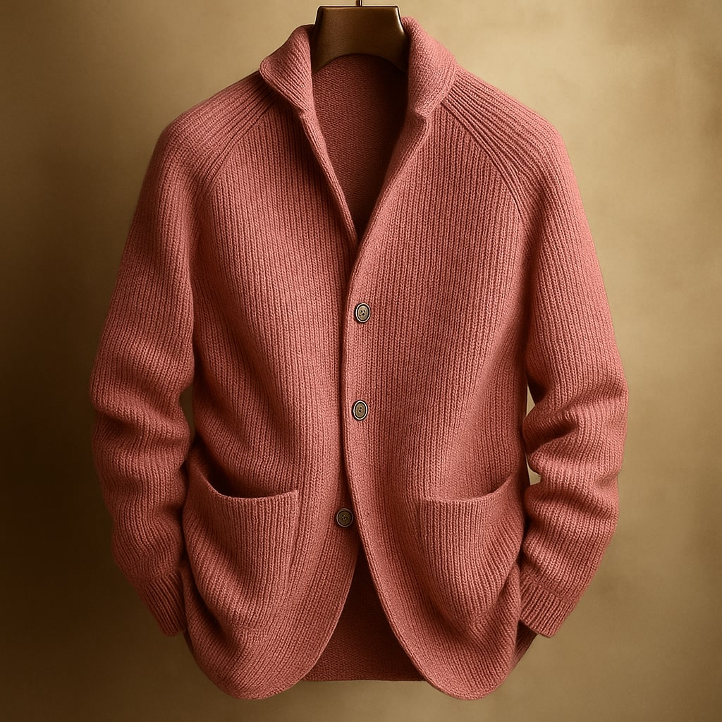 Women's Heavyweight Knit Cardigan | Cozy Button-Front Black Cardigan Sweater 0
