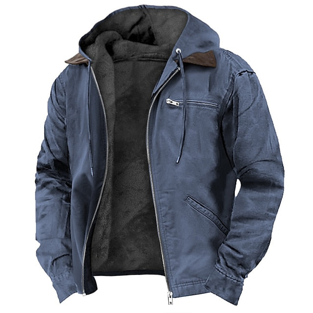 Women's Polyester Hooded Jacket | Elegant Loose Fit Winter Parka 0