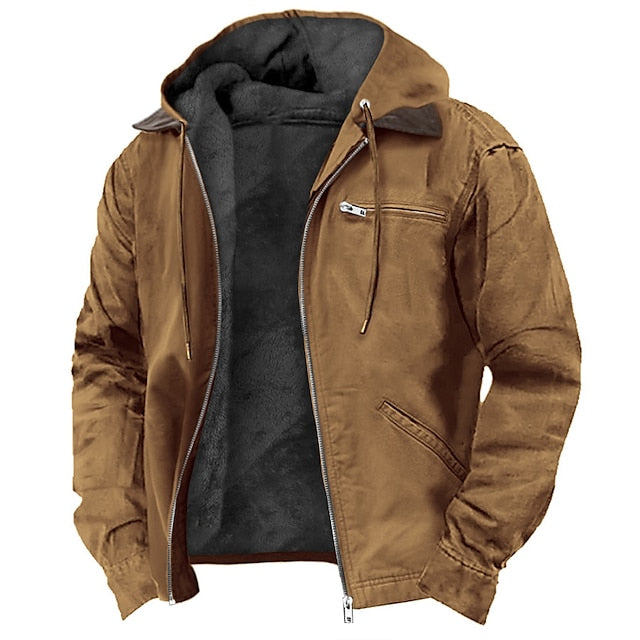 Women's Polyester Hooded Jacket | Elegant Loose Fit Winter Parka 1