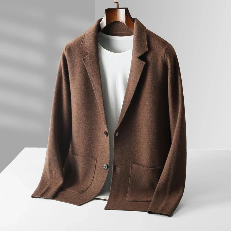 Women's Premium Cashmere Cardigan | Elegant Long Shawl Collar Sweater 0