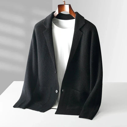 Women's Premium Cashmere Cardigan | Elegant Long Shawl Collar Sweater 2