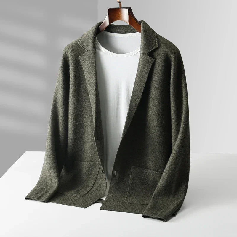 Women's Premium Cashmere Cardigan | Elegant Long Shawl Collar Sweater 4