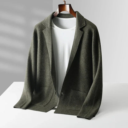 Women's Premium Cashmere Cardigan | Elegant Long Shawl Collar Sweater 4