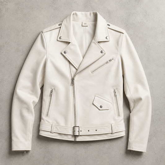 Women's Supple Faux Leather Moto Jacket | Slim-Fit Cropped Asymmetric Zip Outerwear 0