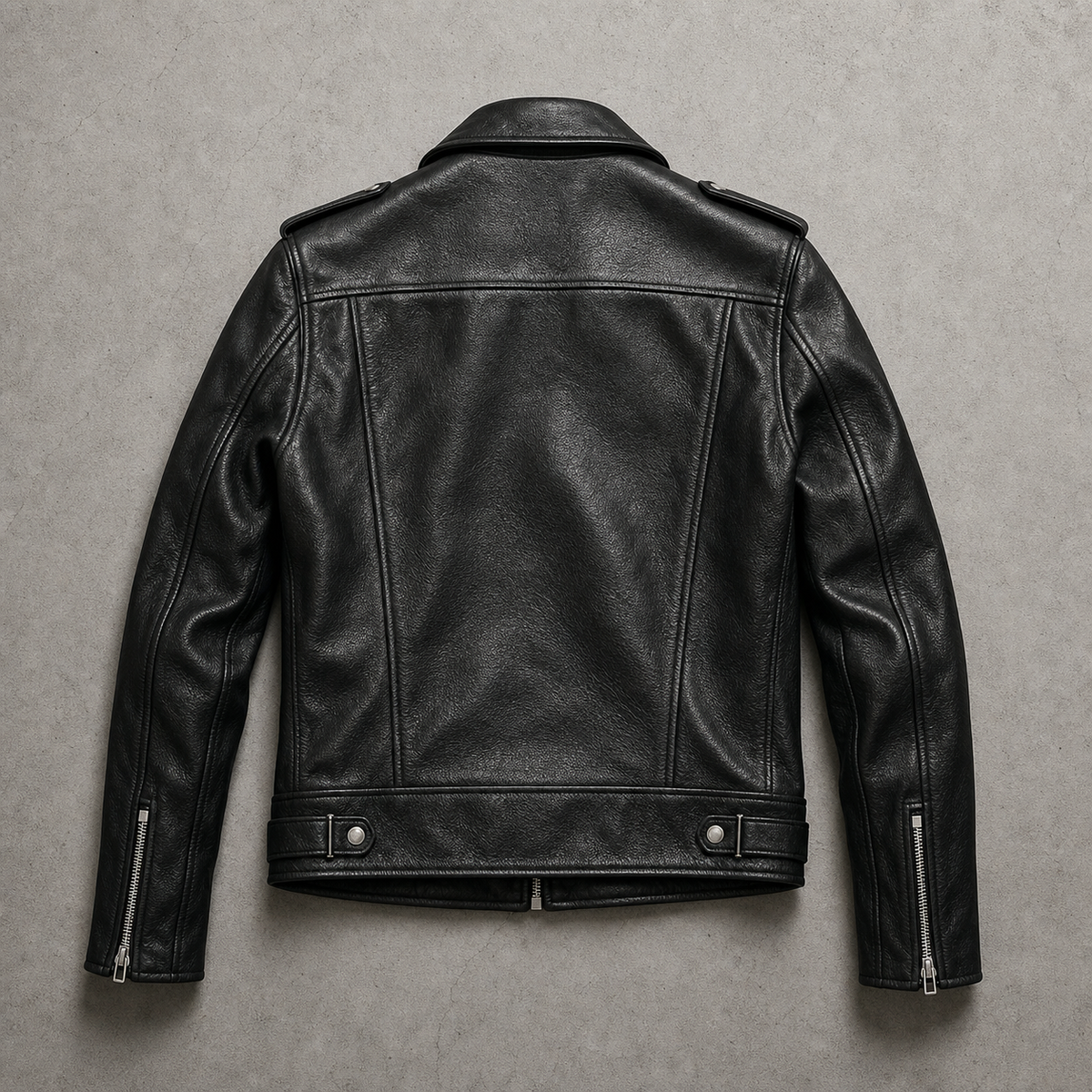 Women's Supple Faux Leather Moto Jacket | Slim-Fit Cropped Asymmetric Zip Outerwear 4