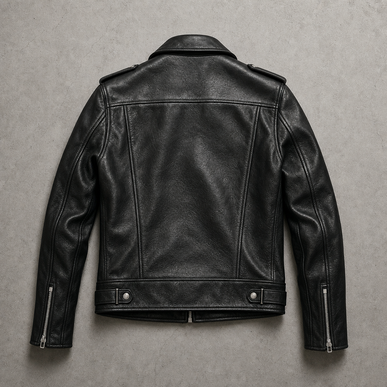 Women's Supple Faux Leather Moto Jacket | Slim-Fit Cropped Asymmetric Zip Outerwear 4