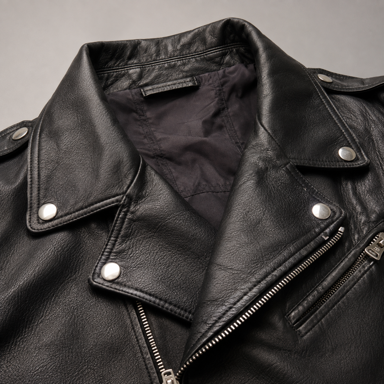 Women's Supple Faux Leather Moto Jacket | Slim-Fit Cropped Asymmetric Zip Outerwear 6