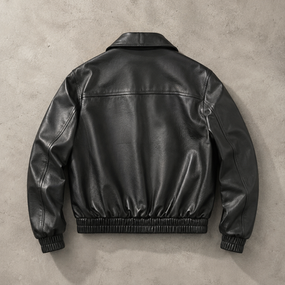 Women's Textured Faux Leather Jacket | Boxy Cropped Stylish Layering Coat 2