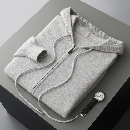 Women's Ultra-Soft Cashmere Zip Hoodie | Modern Relaxed Winter Sweatshirt 6