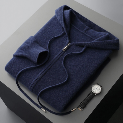 Women's Ultra-Soft Cashmere Zip Hoodie | Modern Relaxed Winter Sweatshirt 7