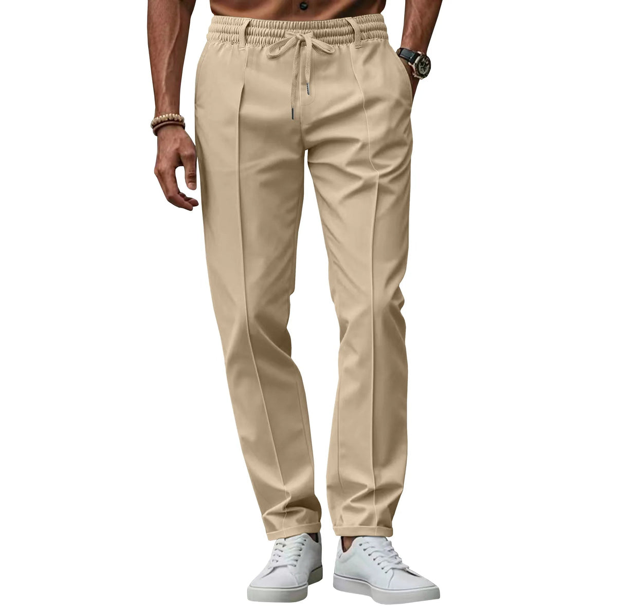 Men's Slim Fit Chinos Versatile Smart Casual Trousers