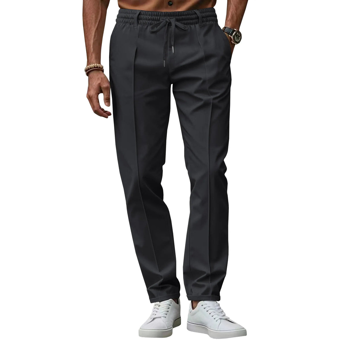 Men's Slim Fit Chinos Versatile Smart Casual Trousers
