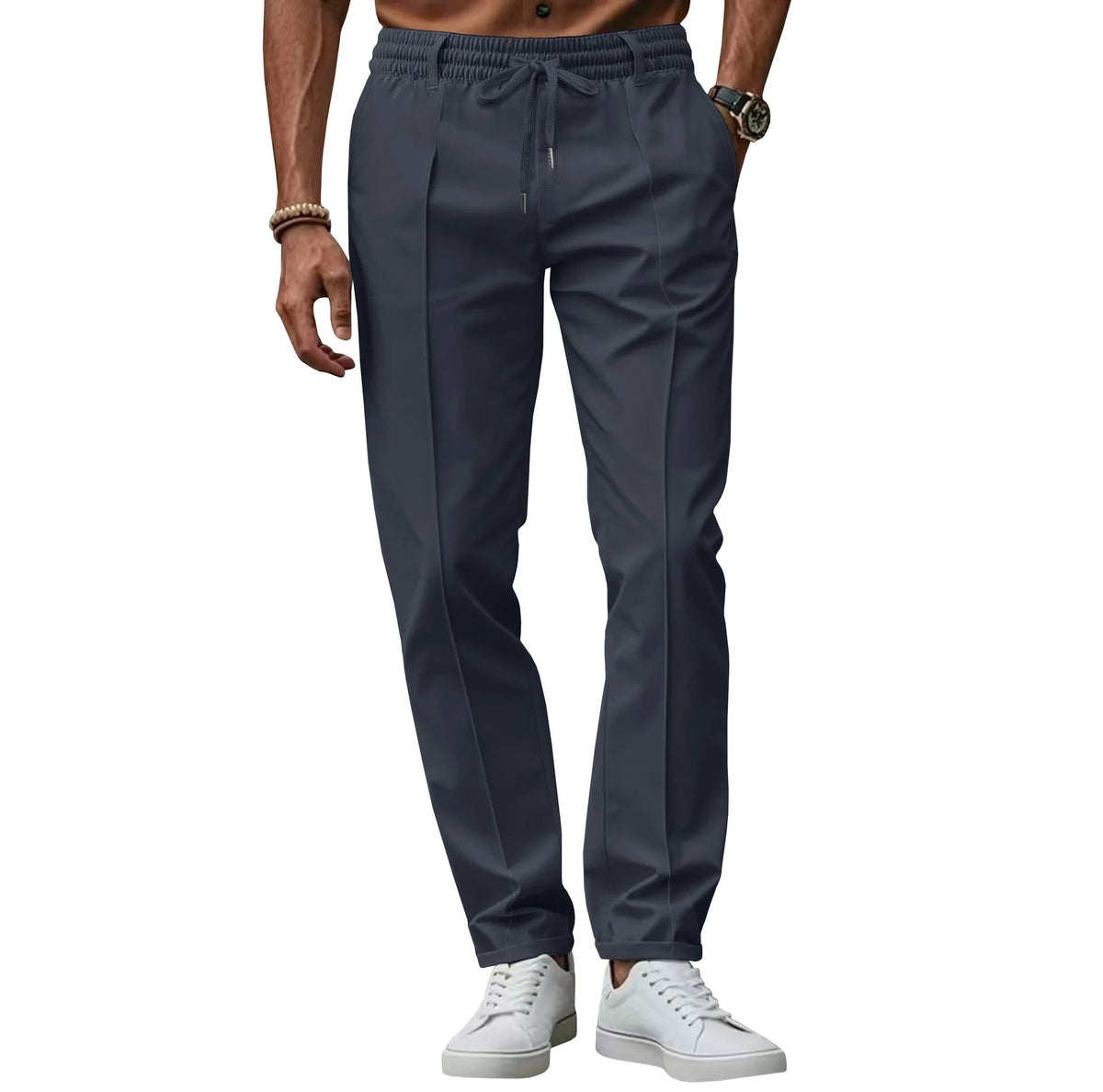 Men's Slim Fit Chinos Versatile Smart Casual Trousers