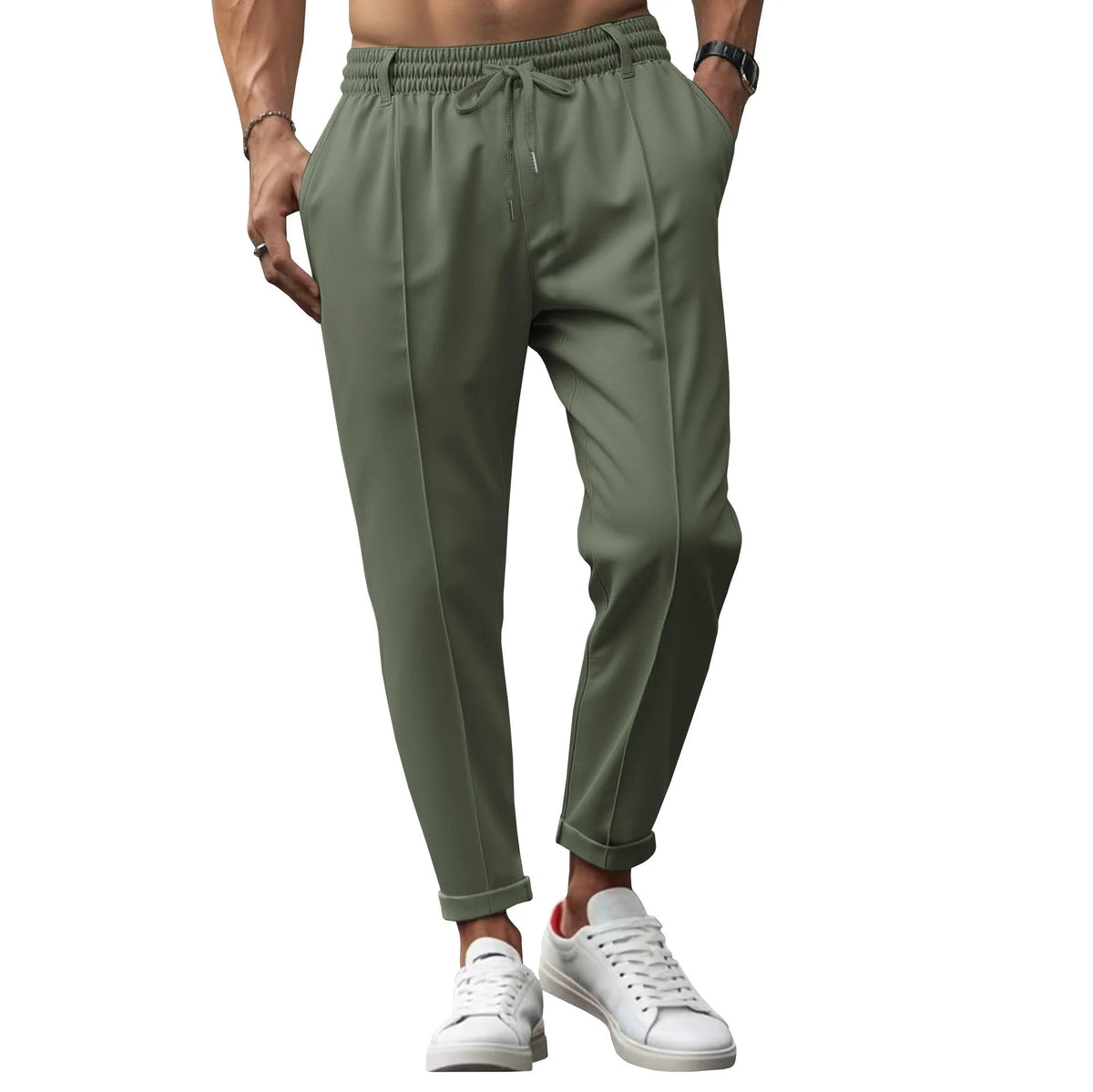 Men's Slim Fit Chinos Versatile Smart Casual Trousers