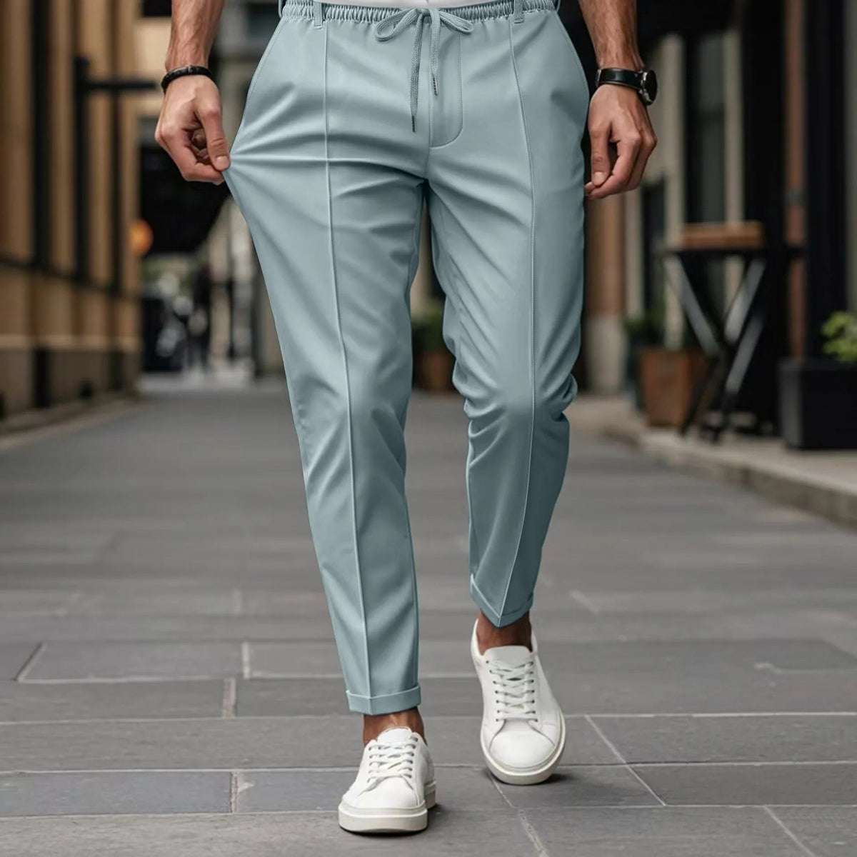 Men's Slim Fit Chinos Versatile Smart Casual Trousers