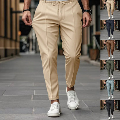 Men's Slim Fit Chinos Versatile Smart Casual Trousers