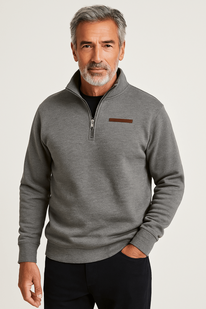 Men's Full Zip Knit Cardigan Warm Functional Sweater
