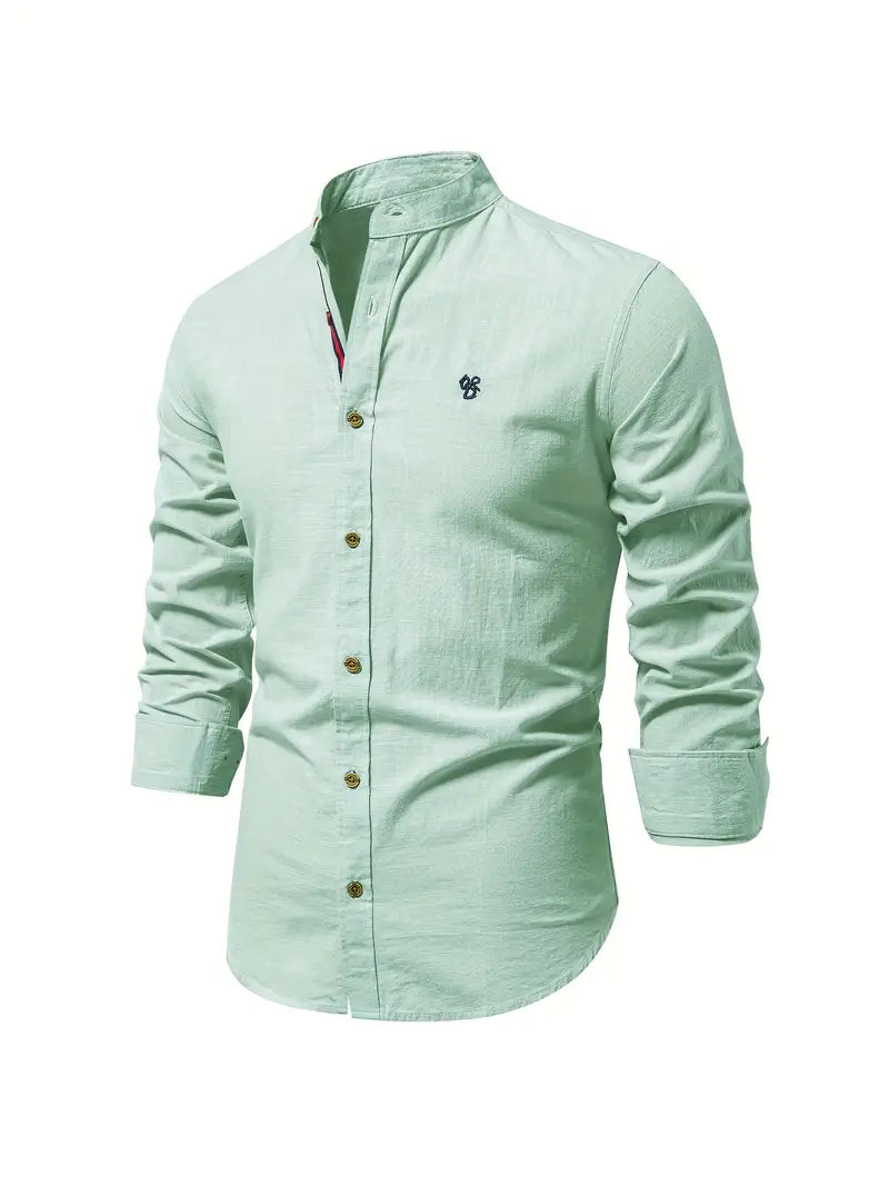 Men's Casual Button Shirt Lightweight Cotton Everyday Spring Wear