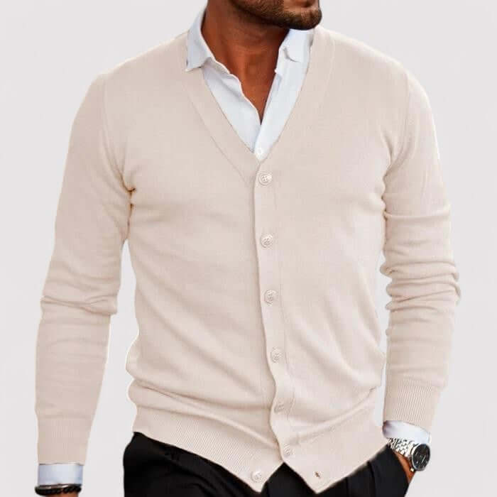 Men's Knitted Cardigan Sweater Classic Style